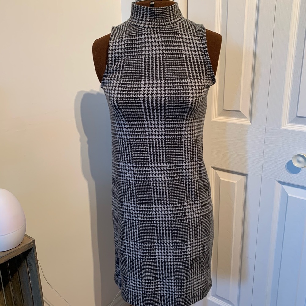 Twik houndstooth dress